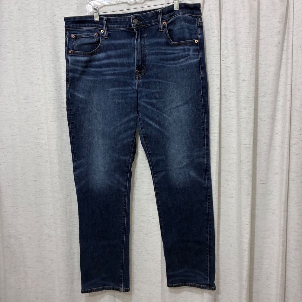 American Eagle Mens Next Level AirFlex+ Straight Leg Jeans Dark Wash Blue 39x29